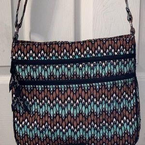 Vera Bradley Triple Zip Hipster Crossbody
